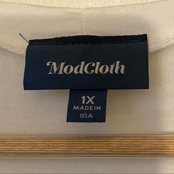 MODCLOTH OPEN MIND LACE TOP IN IVORY SIZE 1X - Picture 6 of 11